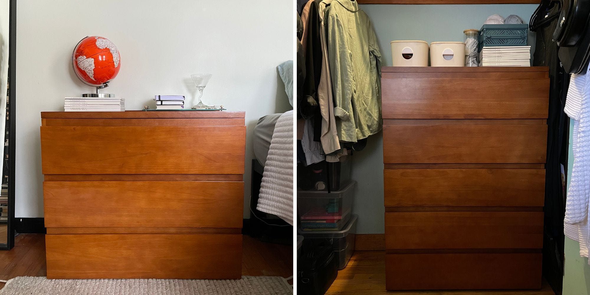 A modular e sustentável, a Thuma Dresser oferece diversas configurações para organizar seu espaço com estilo. Legenda da imagem. Reprodução: Pauline Lacsamana/Business Insider