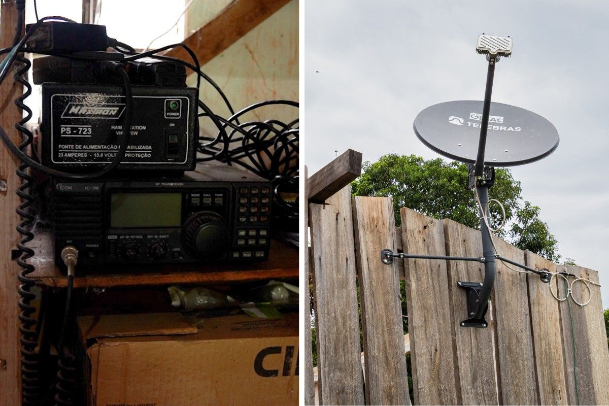 Indígenas trocam rádio por internet para pedir ajuda em emergências em MT. Reprodução: G1