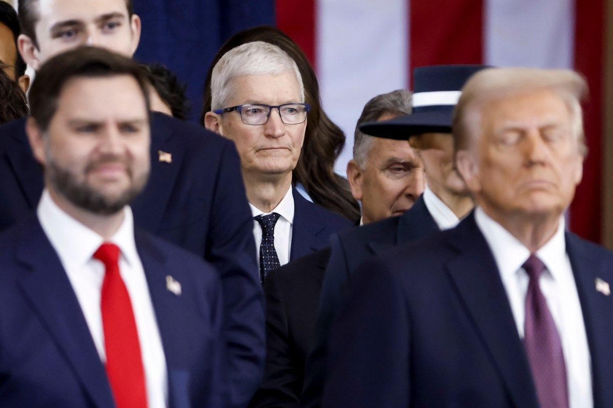 Tim Cook comenta sobre os impactos das tarifas de Trump na chamada de resultados do segundo trimestre. Reprodução: TechCrunch