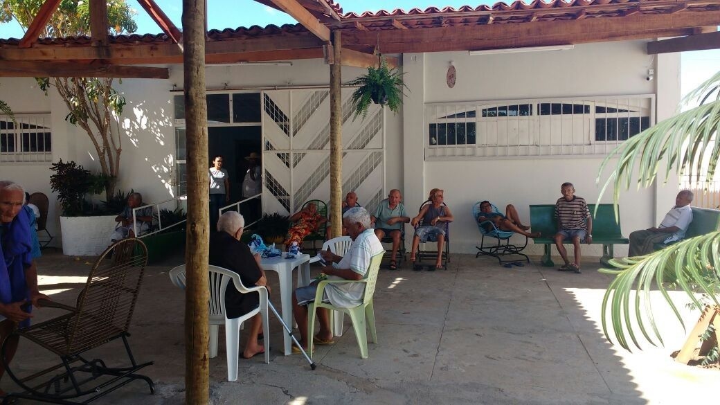 Casa de Idosos Cantinho do Aconchego inicia Campanha do Agasalho em Petrolina. Reprodução: Globo