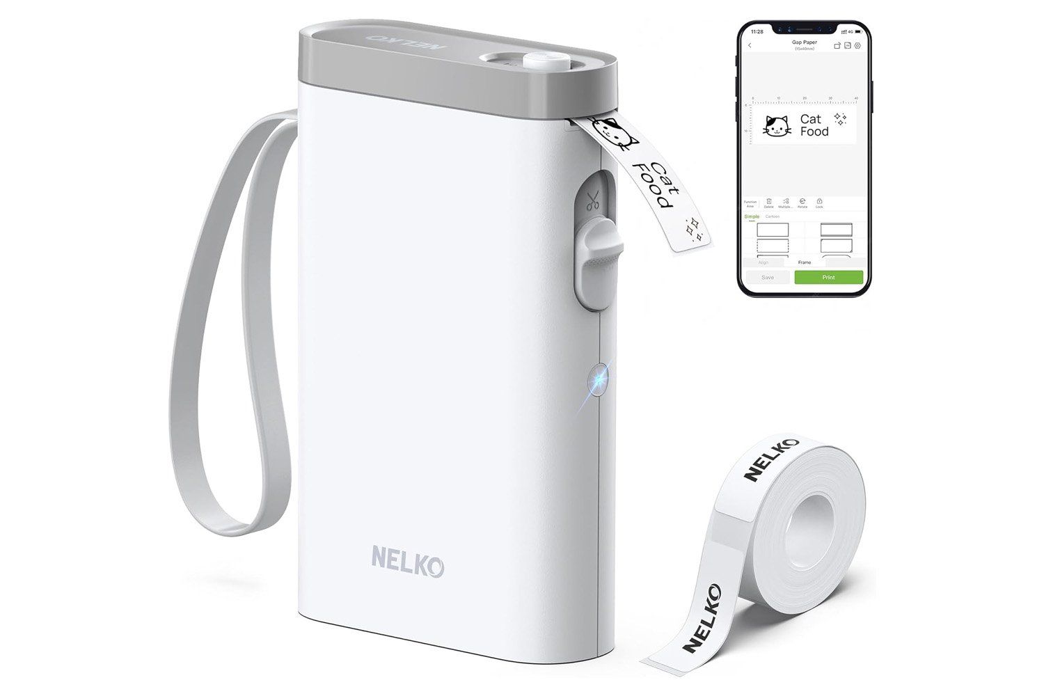 Desconto exclusivo em etiquetas Nelko para iPhone e Android na Amazon. Reprodução: Gizmodo