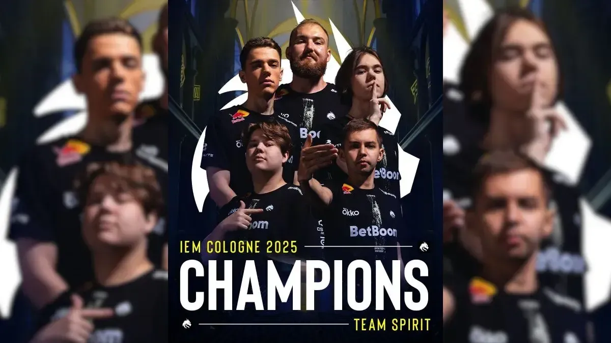 Team Spirit celebra vitória em Cologne, conquistando os três maiores troféus do Counter-Strike.; Reprodução: Nome do Autor