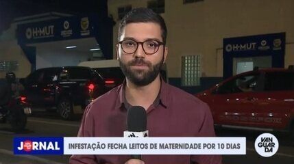 Leitos da maternidade em Taubaté fechados por tempo indeterminado devido a suspeita de infestação de ácaro. Reprodução: Globo