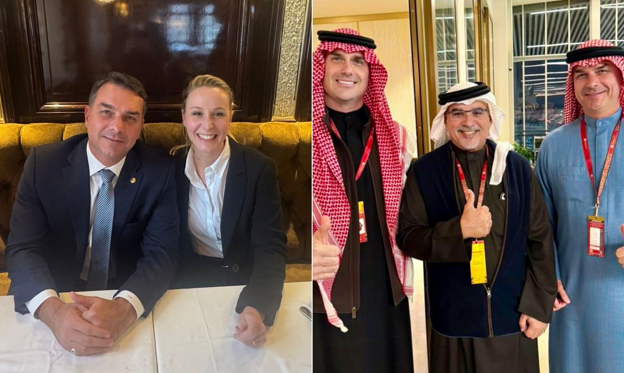 [Flávio encerra turnê pelo exterior após encontros com extrema-direita e ataques a aliados de Lula]. Reprodução: Oglobo