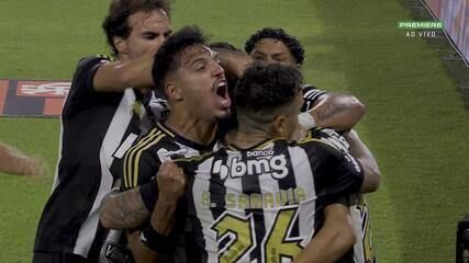 Gol de Cuello do Atlético-MG contra o Flamengo marca o maior público da Copa do Brasil 2025. Reprodução: Globo