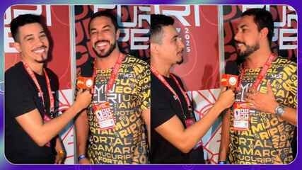 Maike Cruz confirma namoro com Renata Saldanha e declara estar apaixonado.; Reprodução: Globo