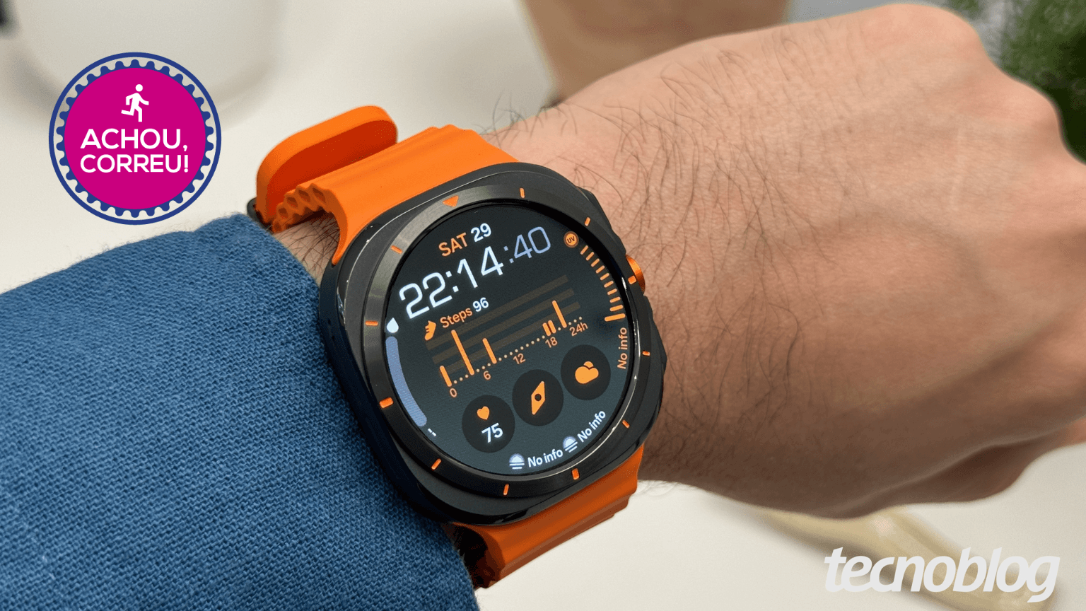 Galaxy Watch Ultra da Samsung em promoção com 48% de desconto; Legenda da imagem. Reprodução: Thássius Veloso