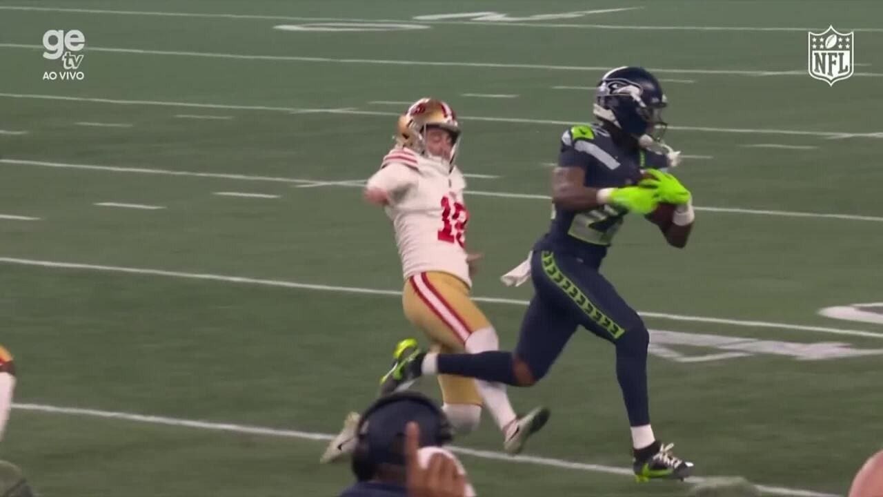 [Seahawks atropelam 49ers e vão à final da NFC]. Reprodução: Ge