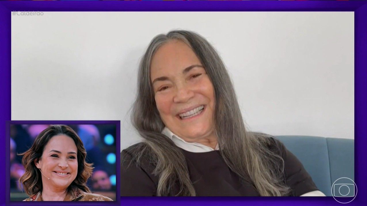 Gabriela Duarte recebe homenagem; Regina Duarte declara: 'A admiração é totalmente recíproca'.. Reprodução: Gshow