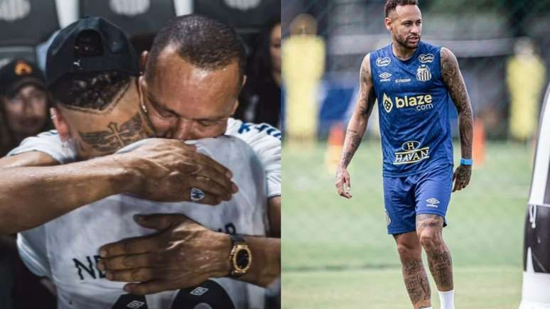 Neymar pai comenta sobre a renovação do filho com o Santos. Reprodução: Terra