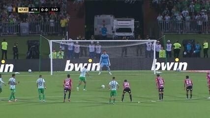 São Paulo empata em 0 a 0 com Atlético Nacional nas oitavas de final da Libertadores.; Reprodução: Globo