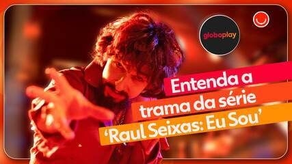 Ravel Andrade vive Raul Seixas na nova série biográfica do Globoplay. Reprodução: Globo