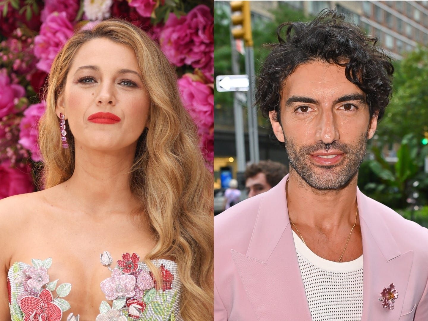 Blake Lively e Justin Baldoni em meio a disputa judicial após acusações de assédio. Reprodução: Business Insider