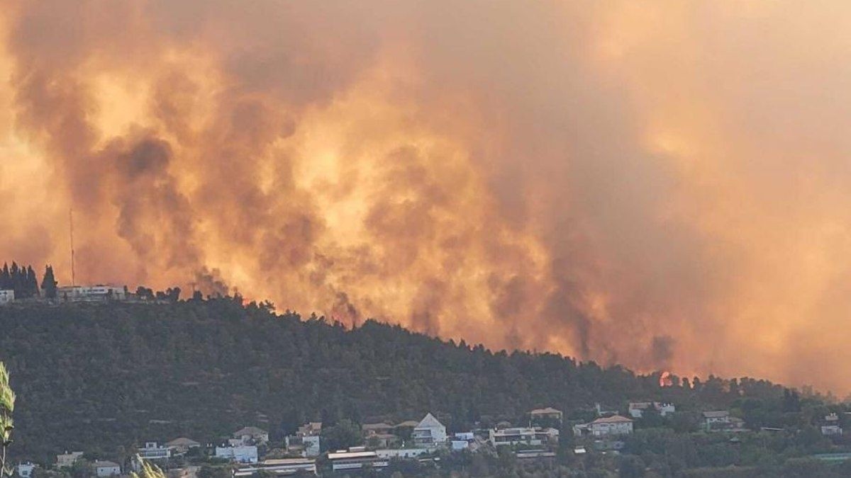 Israel enfrenta incêndios criminosos em vez de celebrar o Dia da Independência. Reprodução: iG