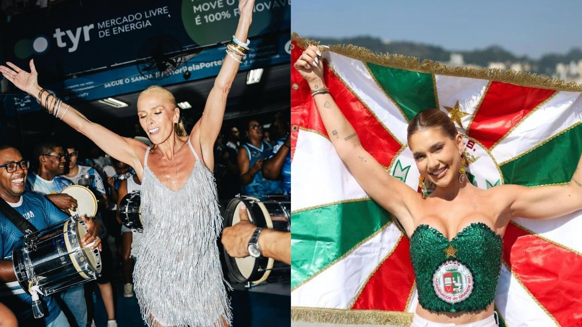 Adriane Galisteu defende seu lugar no Carnaval e critica a militância excessiva nas festividades. Reprodução: Globo