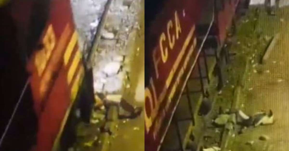 Homem escapa ileso após ser atropelado por trem no Peru