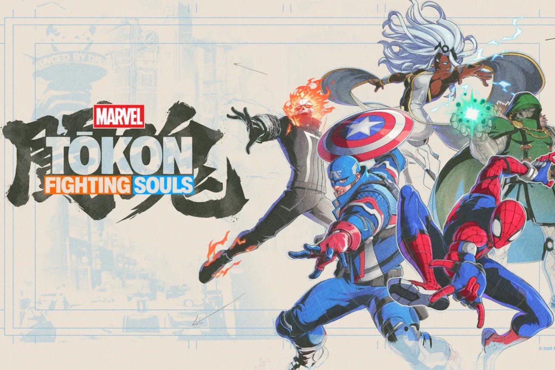 Marvel apresenta 'Tōkon: Fighting Souls', novo jogo de luta previsto para lançamento no próximo ano. Reprodução: Gizmodo