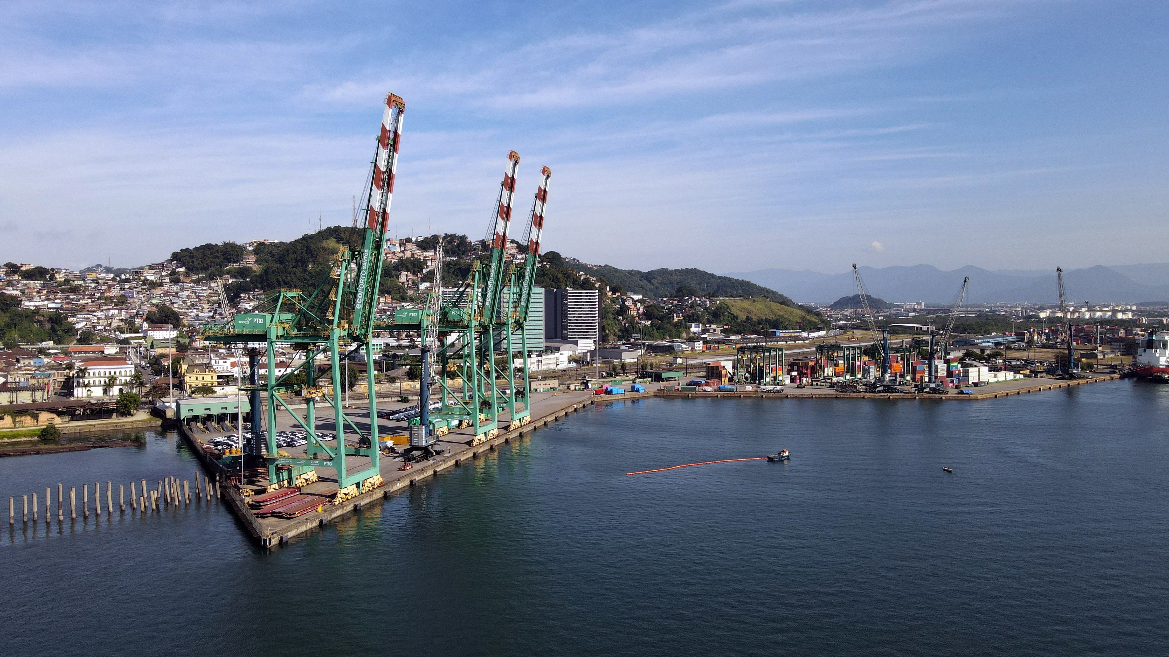 [Governo pede suspensão da licitação do megaterminal no Porto de Santos]. Reprodução: G1