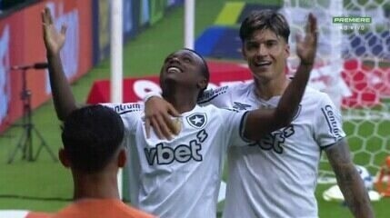 Botafogo vence Vasco por 2 a 0 no Estádio Mané Garrincha, na estreia de Davide Ancelotti. Reprodução: Globo