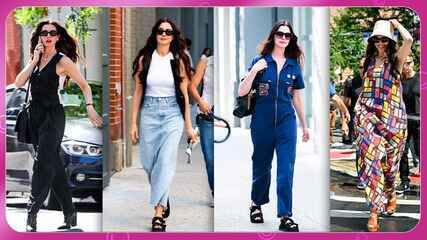 Anne Hathaway é fotografada em Nova York durante as gravações de 'O Diabo Veste Prada 2'. Reprodução: Globo