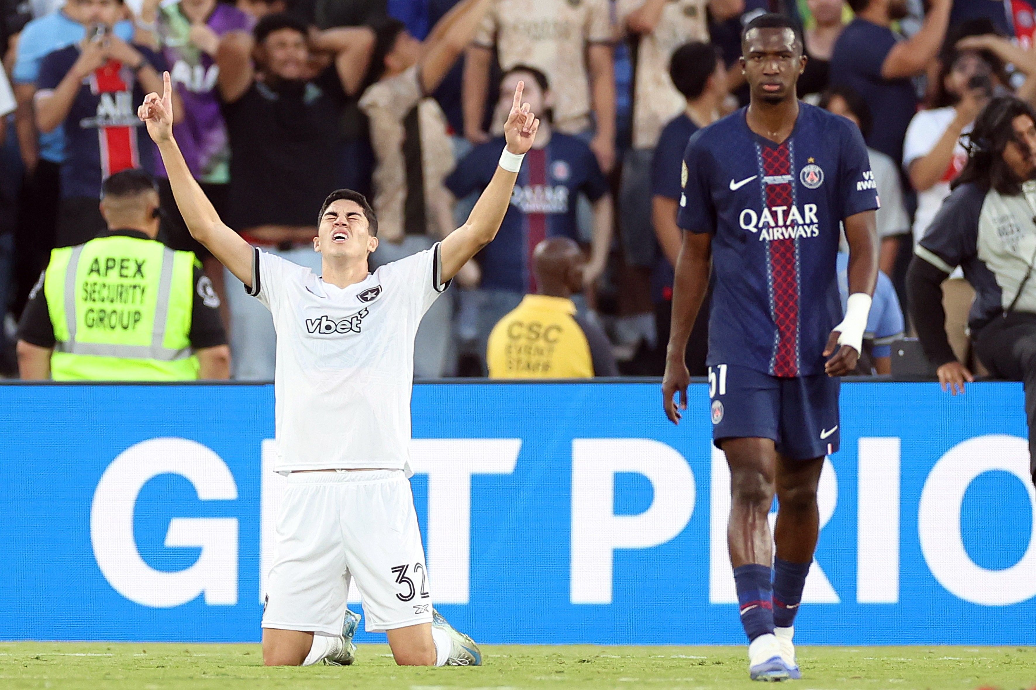 Botafogo vence PSG no Mundial de Clubes e faz história ao não sofrer gols.; Reprodução: Globo