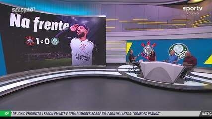 Casal é ameaçado de morte durante jogo entre Corinthians e Palmeiras na Neo Química Arena. Reprodução: Globo