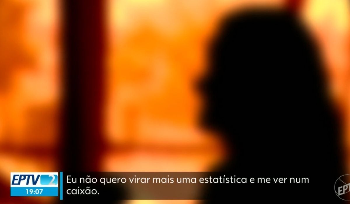 Mulher denuncia agressão: 'Antes ele longe do que eu num caixão'.. Reprodução: G1