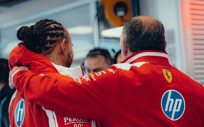 Hamilton não se aposenta e anima a Ferrari. Reprodução: Esporte