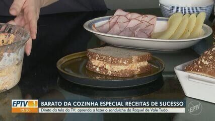 Ingredientes do sanduíche da Raquel, da novela 'Vale Tudo', são revelados. Reprodução: Globo