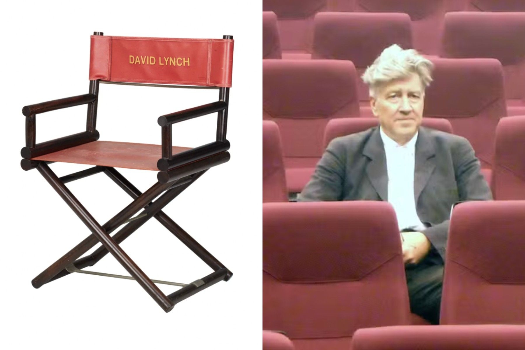 Leilão de objetos pessoais de David Lynch, incluindo itens de 'Twin Peaks' e manuscritos originais. Reprodução: Globo