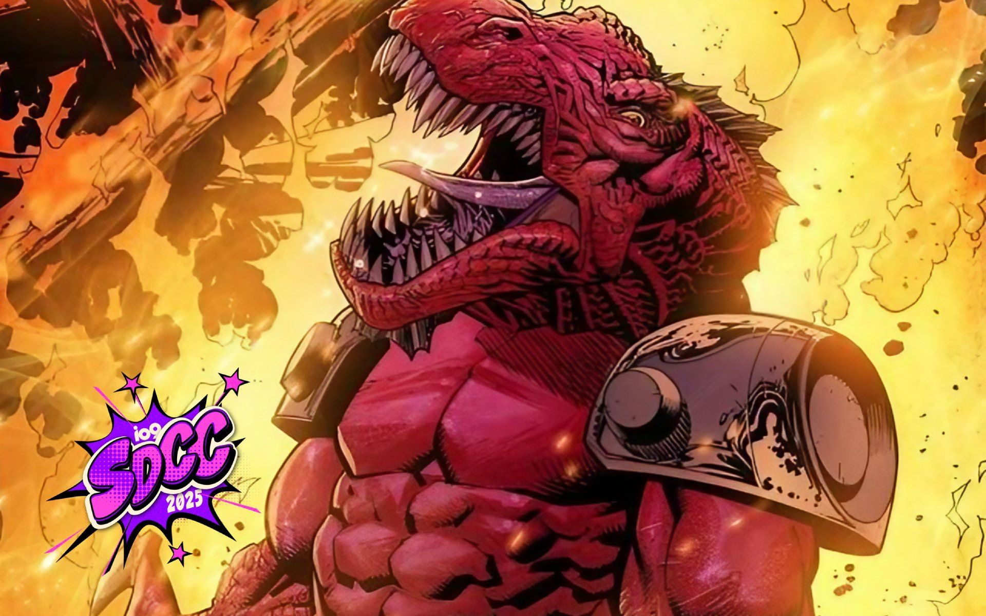 Dinosaurus desafia Mark Grayson em nova trama de super-herói.; Reprodução: Gizmodo