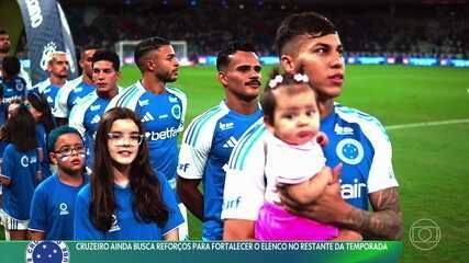Cruzeiro busca reforços e enfrenta desfalques importantes na partida contra o Mirassol.; Reprodução: Globo