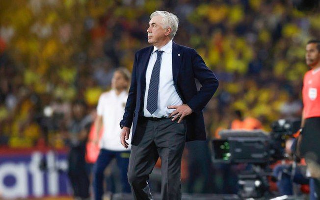 Carlo Ancelotti comenta Copa e avalia possível última dança no Real Madrid. Legenda da imagem. Reprodução: Retorno do item 11