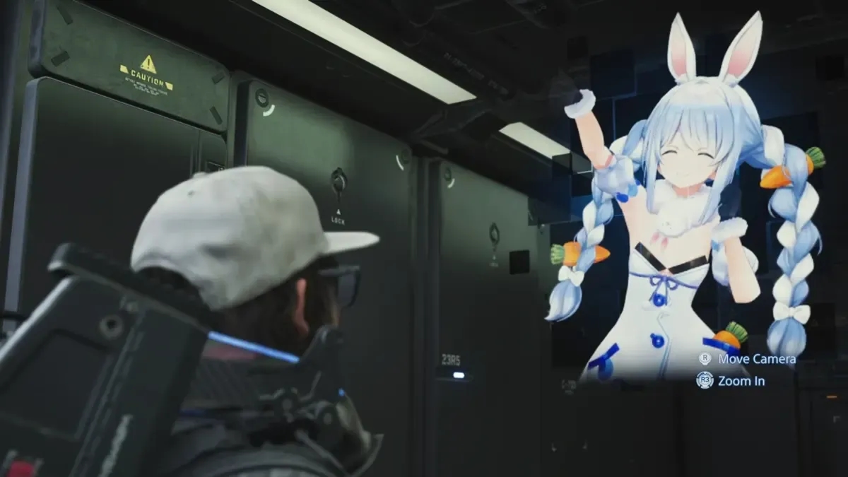 Buscando Usada Pekora em Death Stranding 2. Reprodução: GosuGamers