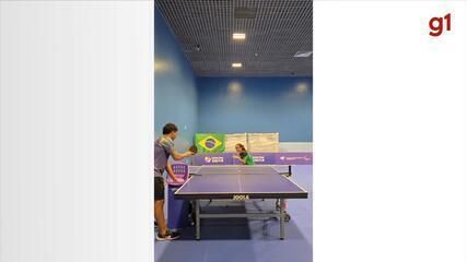 Evellyn Santos se destaca como atleta paralímpica de tênis de mesa em Rio Preto. Reprodução: G1