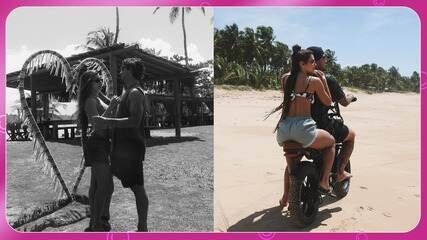 Gabriel Medina compartilha foto ao lado da modelo Isabella Arantes, confirmando romance. Reprodução: Globo