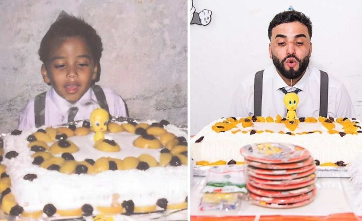 Paulo celebra 30 anos recriando sua festa de 3 anos com temática dos anos 90. Reprodução: Globo