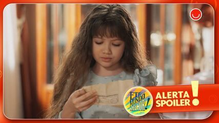 Anabela lê telegrama misterioso e provoca desespero em Estela.; Reprodução: Globo