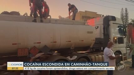 Polícia Federal incinera mais de uma tonelada de drogas apreendidas em Araraquara. Reprodução: Globo