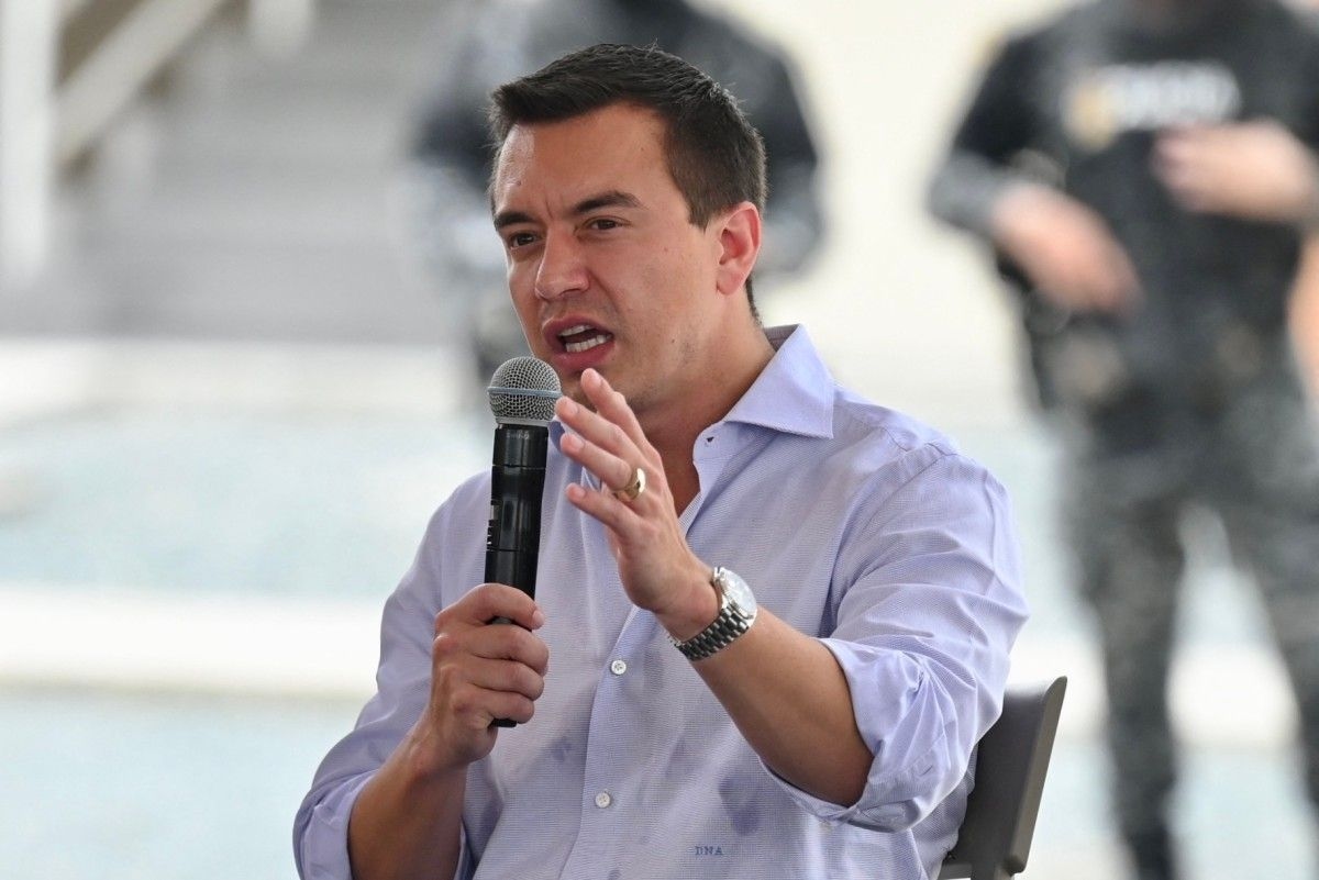 Lula e Daniel Noboa discutem cooperação entre Brasil e Equador em encontro oficial. Reprodução: Globo