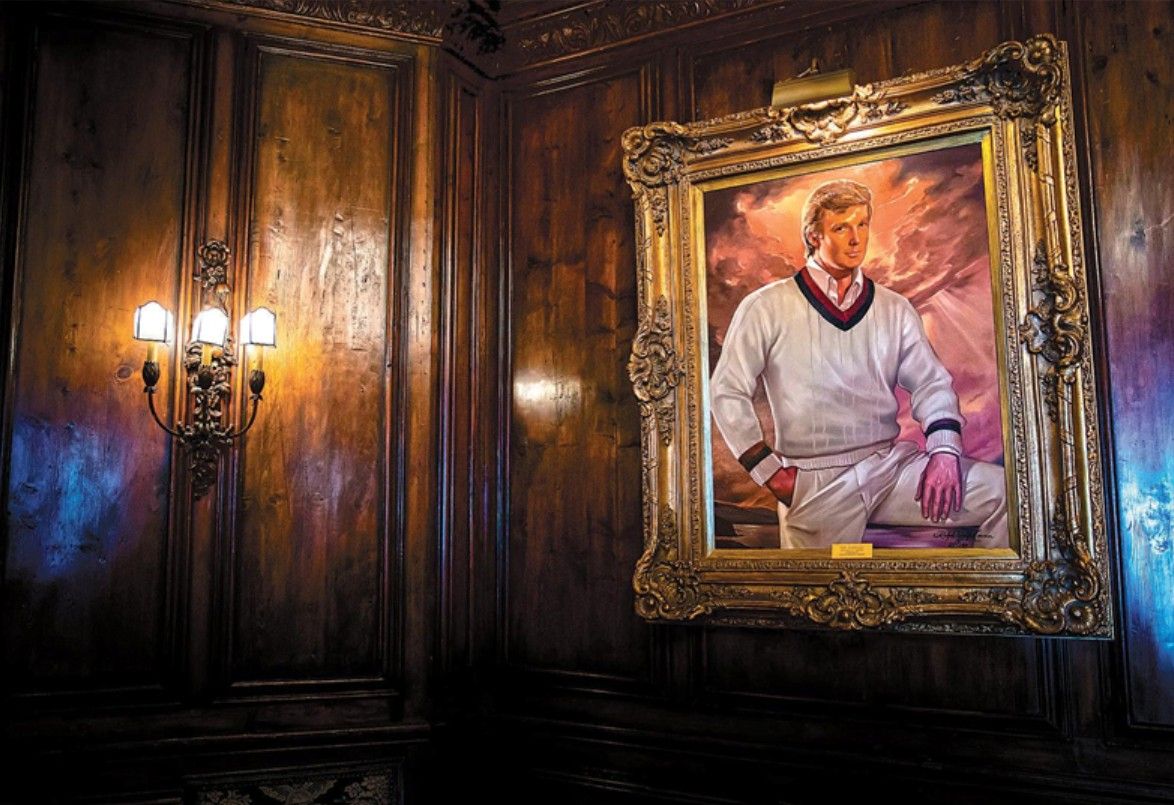 Trump já tem retrato presidencial oculto; agora busca outro. Reprodução: Oglobo