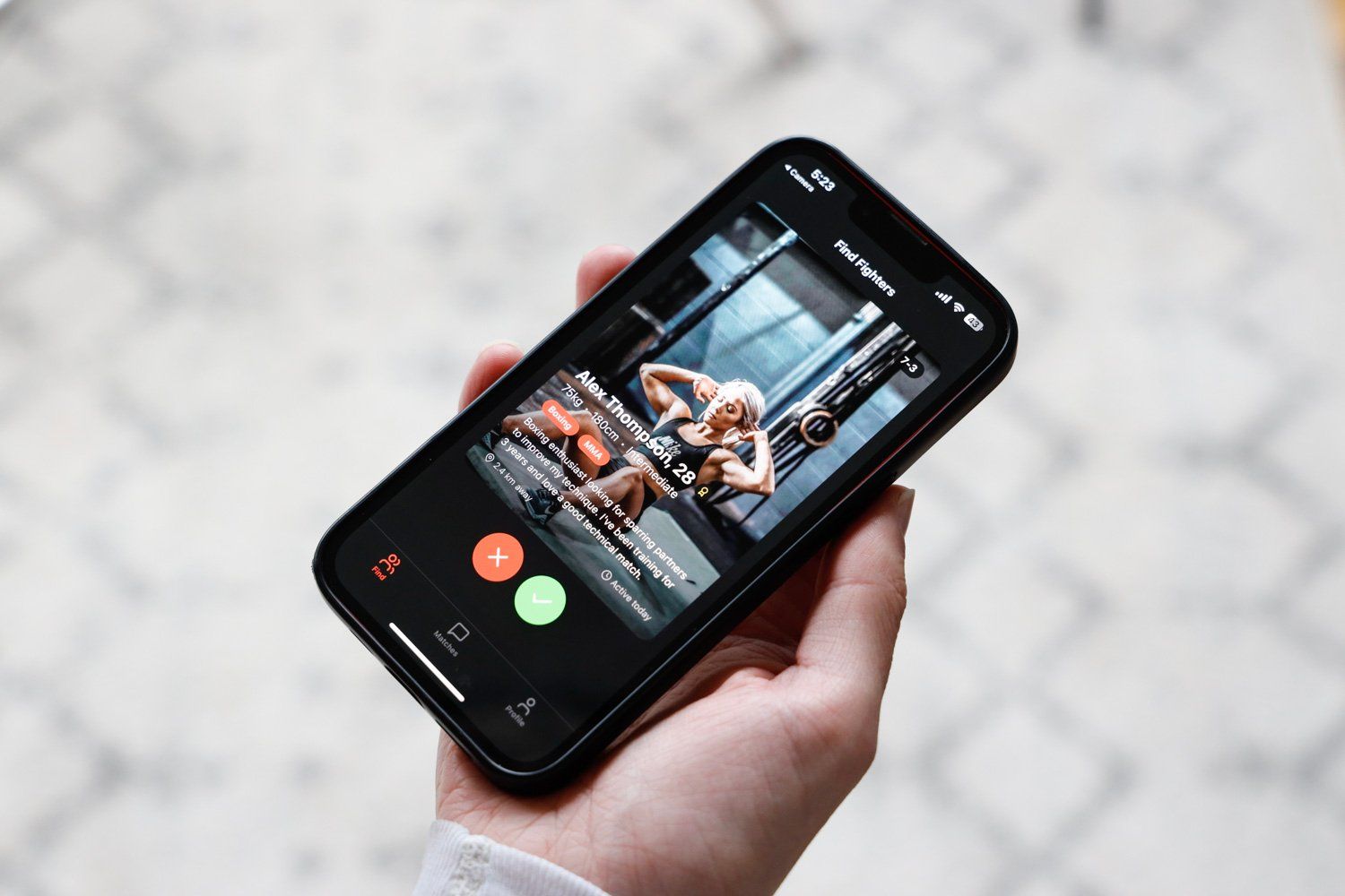 Aplicativo Rork AI cria FightMatch, a nova plataforma para quem busca parceiros de luta. Reprodução: Gizmodo