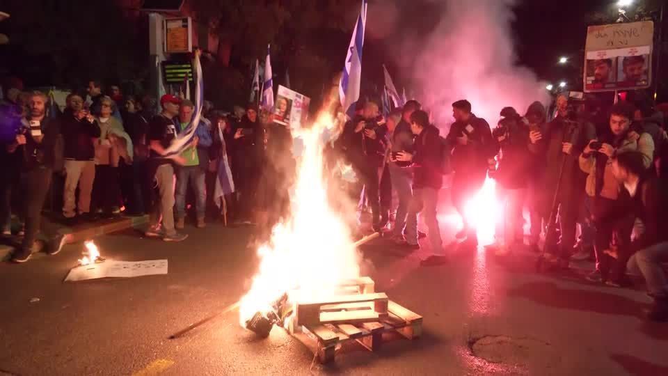 Protestos em Israel pedem libertação de reféns