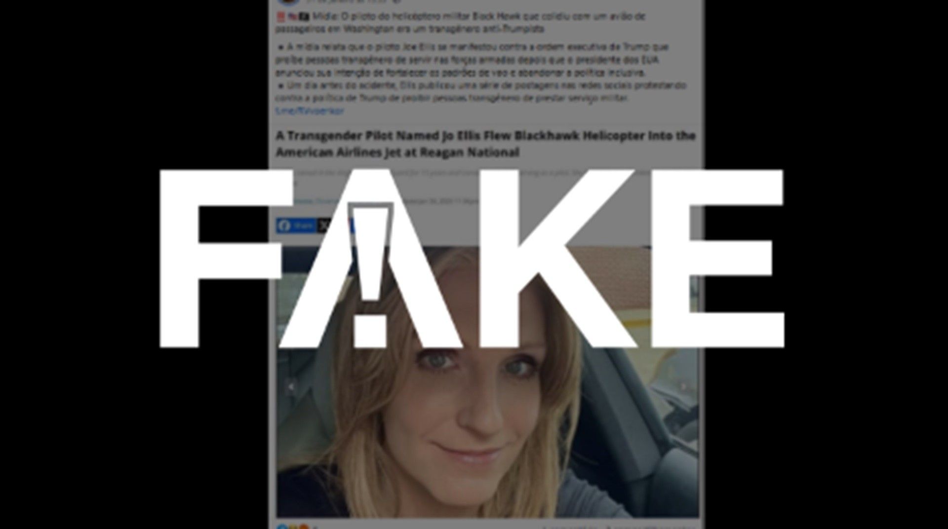 Desmentido: piloto do helicóptero não era transgênero