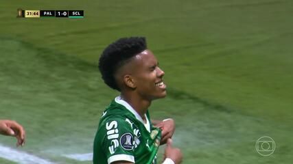 Palmeiras vence Sporting Cristal por 6 a 0 e chega a 142 vitórias na Libertadores. Reprodução: Globo