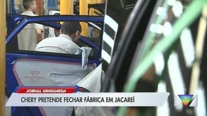 Prefeitura de Jacareí ameaça desapropriar área da fábrica da Caoa Chery devido à inatividade. Reprodução: Globo