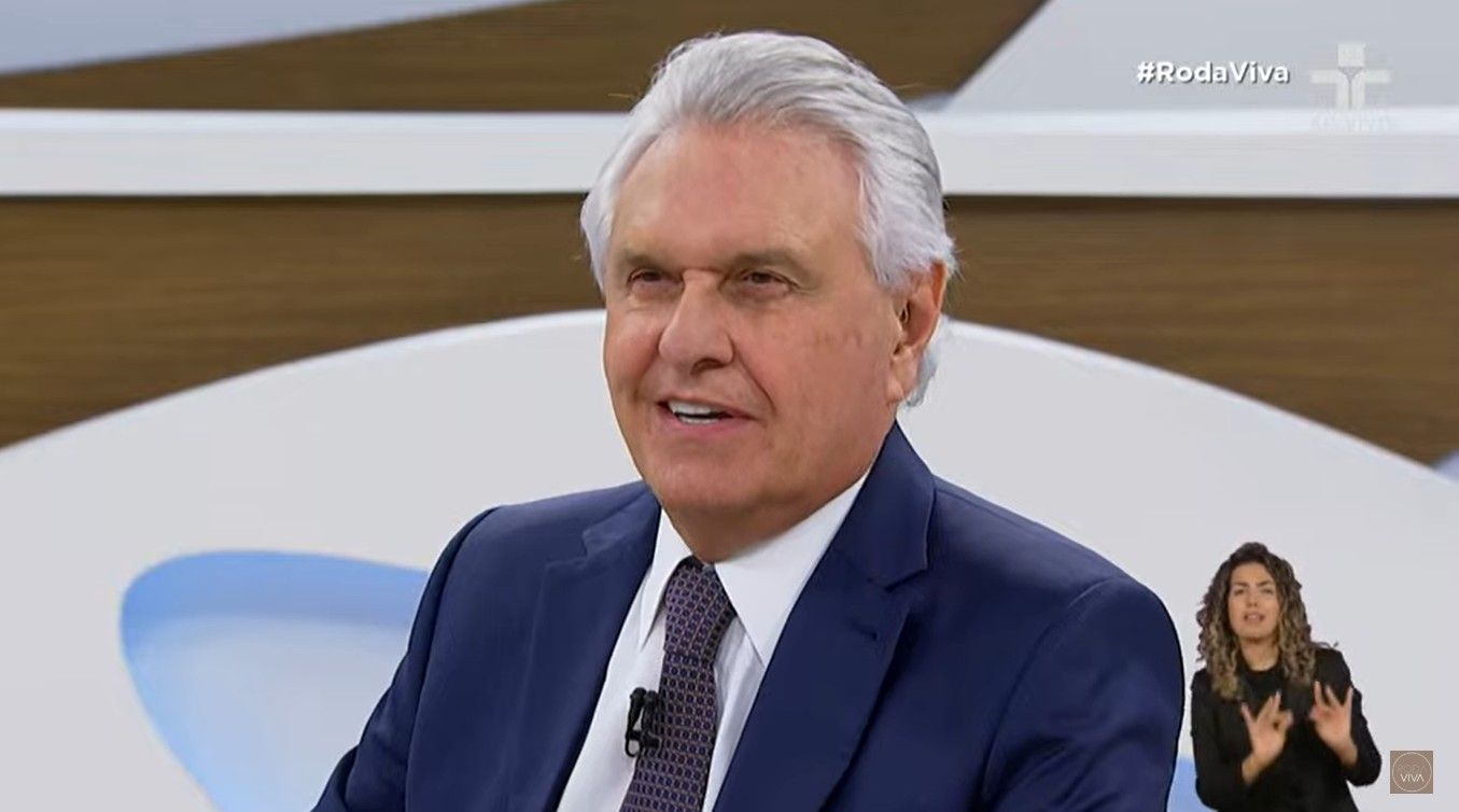 Governador Ronaldo Caiado defende anistia ampla em eventual governo presidencial em 2026. Reprodução: Globo
