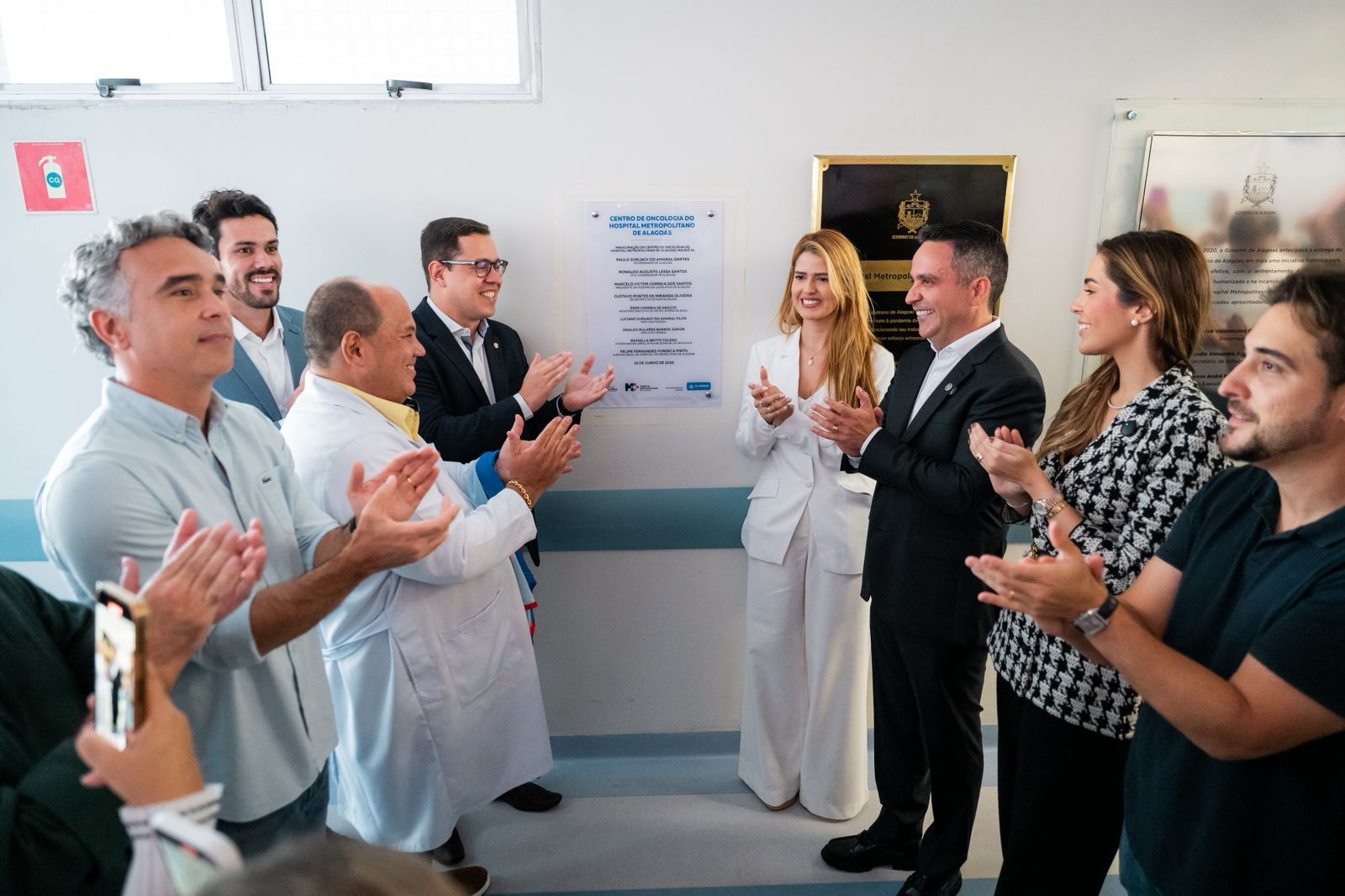 Entrega de 37 novos leitos para oncologia no Hospital Metropolitano em Maceió. Reprodução: Assessoria