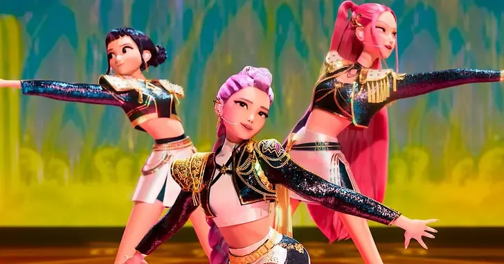 Animação Guerreiras do K-Pop ganha destaque com sucesso no Netflix e trilha sonora de TWICE. Reprodução: Legião dos Heróis