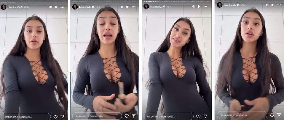 Bia Miranda se desculpa após chamar carro de motorista atingido de 'lixo' em acidente na Faria Lima. Reprodução: Globo